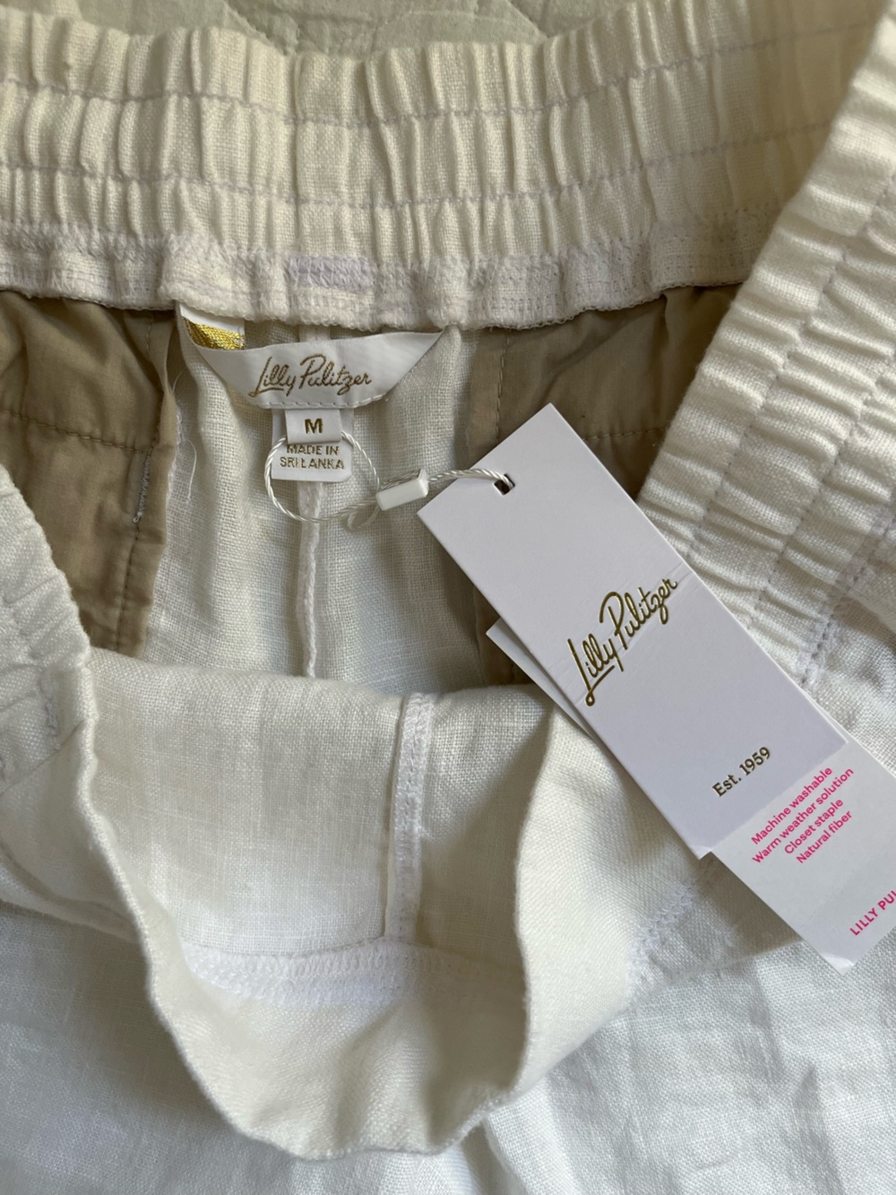 Lilly Pulitzer DERI Linen Palazzo Pants in ‘Resort White’ - Picture 6 of 9